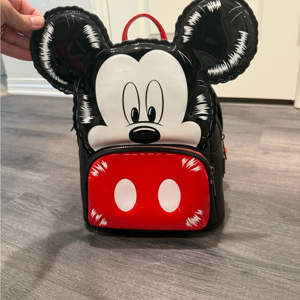 Mickey Mouse loungefly  Backpack - Black & Red